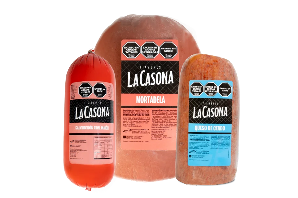 Mortadela, Salchichón y Queso de Cerdo