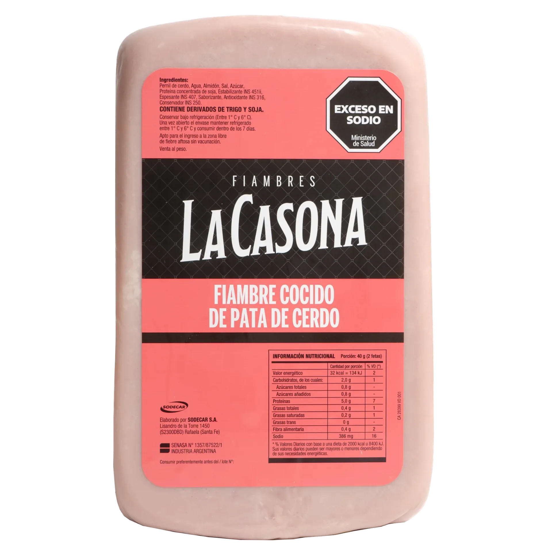 Fiambre Cocido de Pata de Cerdo